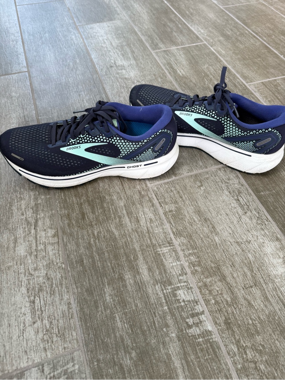 Brooks Ghost 14 Women's Running Shoes Navy & Teal Size 10.5 B